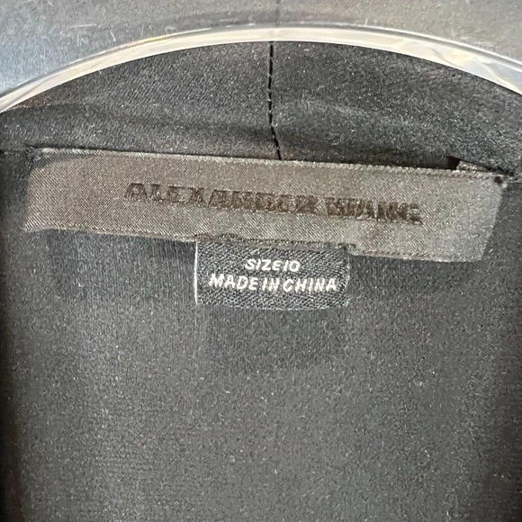 Alexander Wang Mini Dress Black Size 0 Sleeveless Drape Collared Party Night Out - Picture 4 of 11